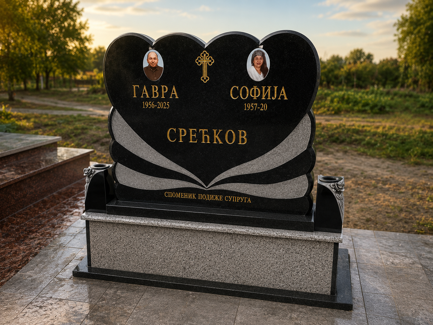 Izvedeni nadgrobni spomenik kamenorezačke radnje Kamen
